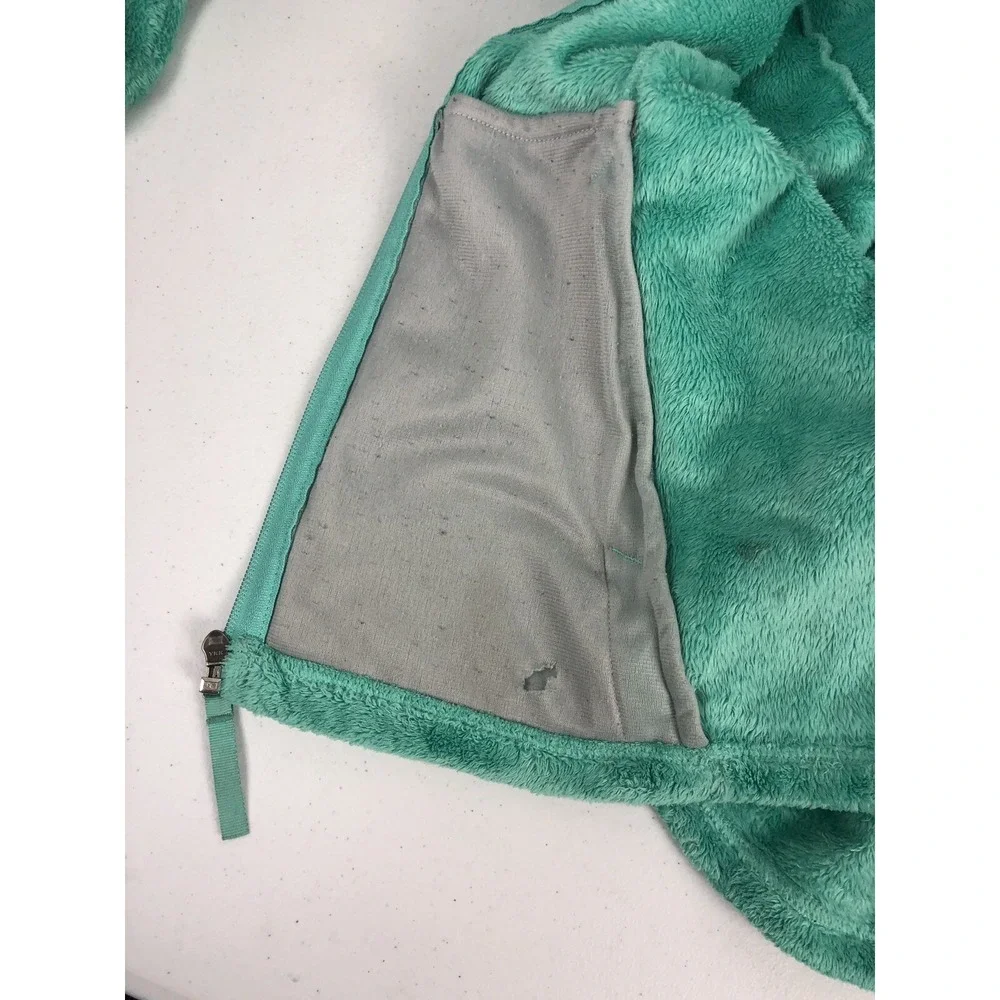 The North Face Girls XL Osalita Jacket Green Fleece Soft Cozy